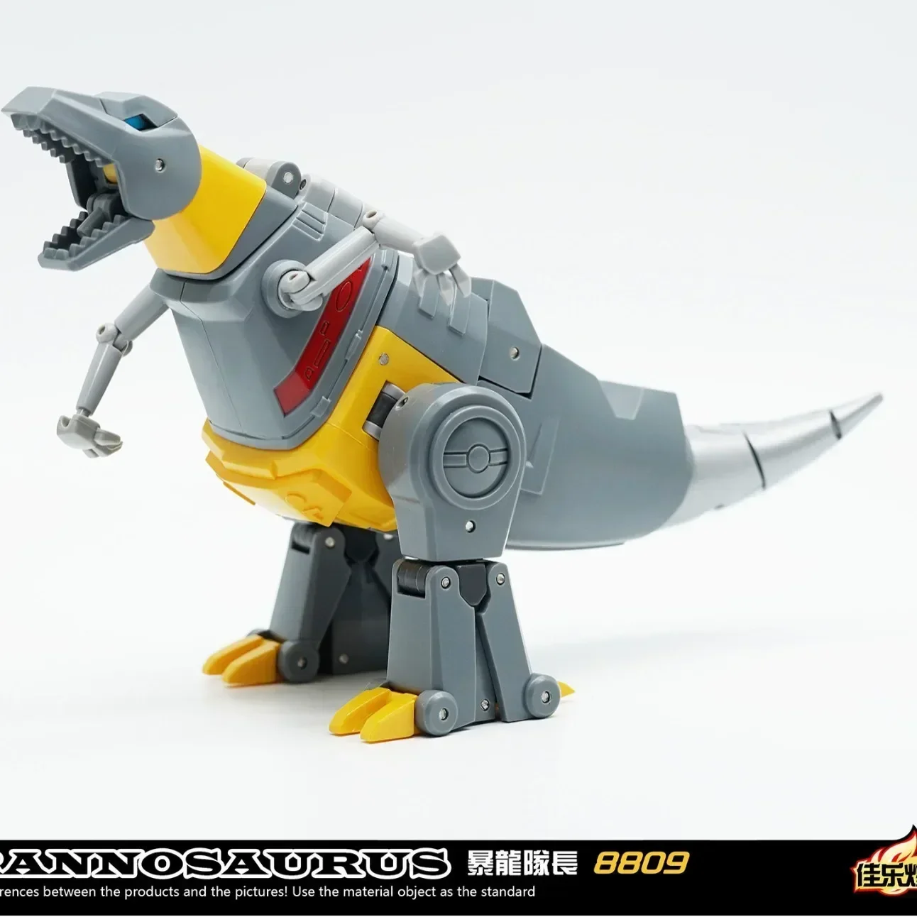 متوفر في المخزون ألعاب التحول Jiayuehuang 8809 ديناصور Grimlock Tyrannosaurus الكابتن G1 T روبوت نموذج الشكل جمع الهدايا