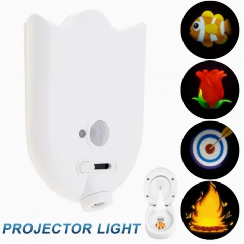 Motion Sensor Led Backlight Toilet Projection Lamp Creative Toilet Mini Night Lamp Toilet Bowl Seat Sensor Lighting Lamp