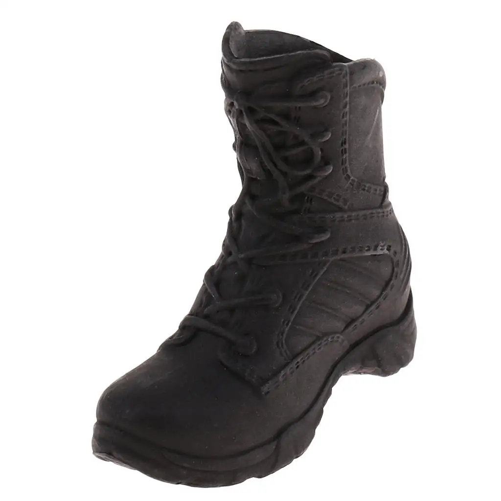 

Black 1/6 Action Figure Shoes Peg Boots Model Doll Footwear for Girls 12 Inch Figure Accessories