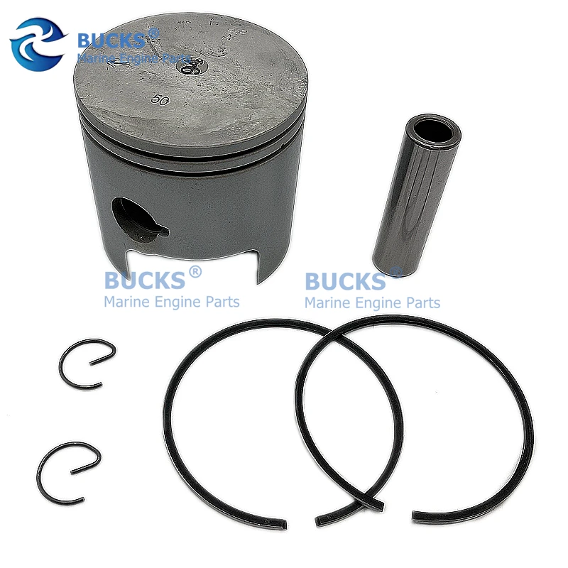 

For Yamaha Outboard 48HP 50HP 55HP 75HP 85HP 688-11636-03 82.5MM Piston Set (0.50Mm O/s)