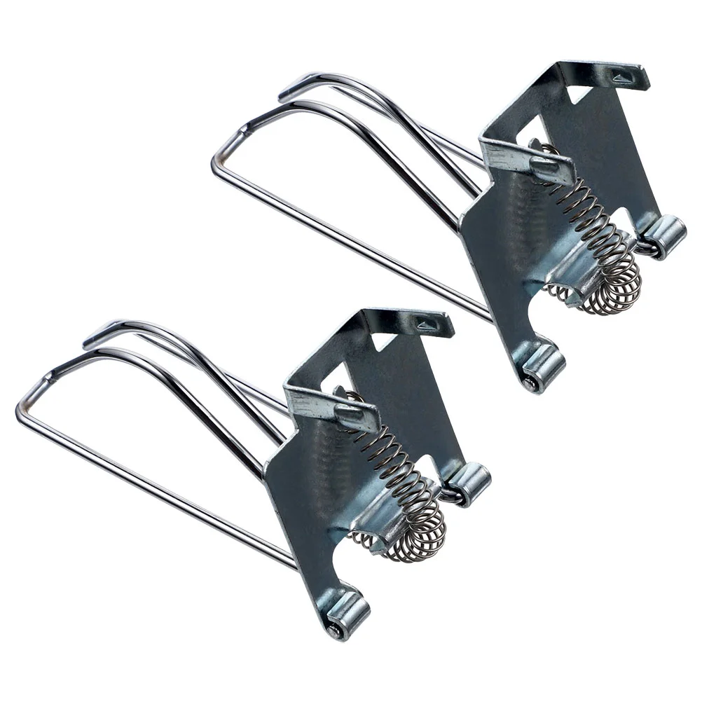 2 Pcs Cashier Box Clip Replacement Money Metal Organizer Ferroalloy Drawer Clips