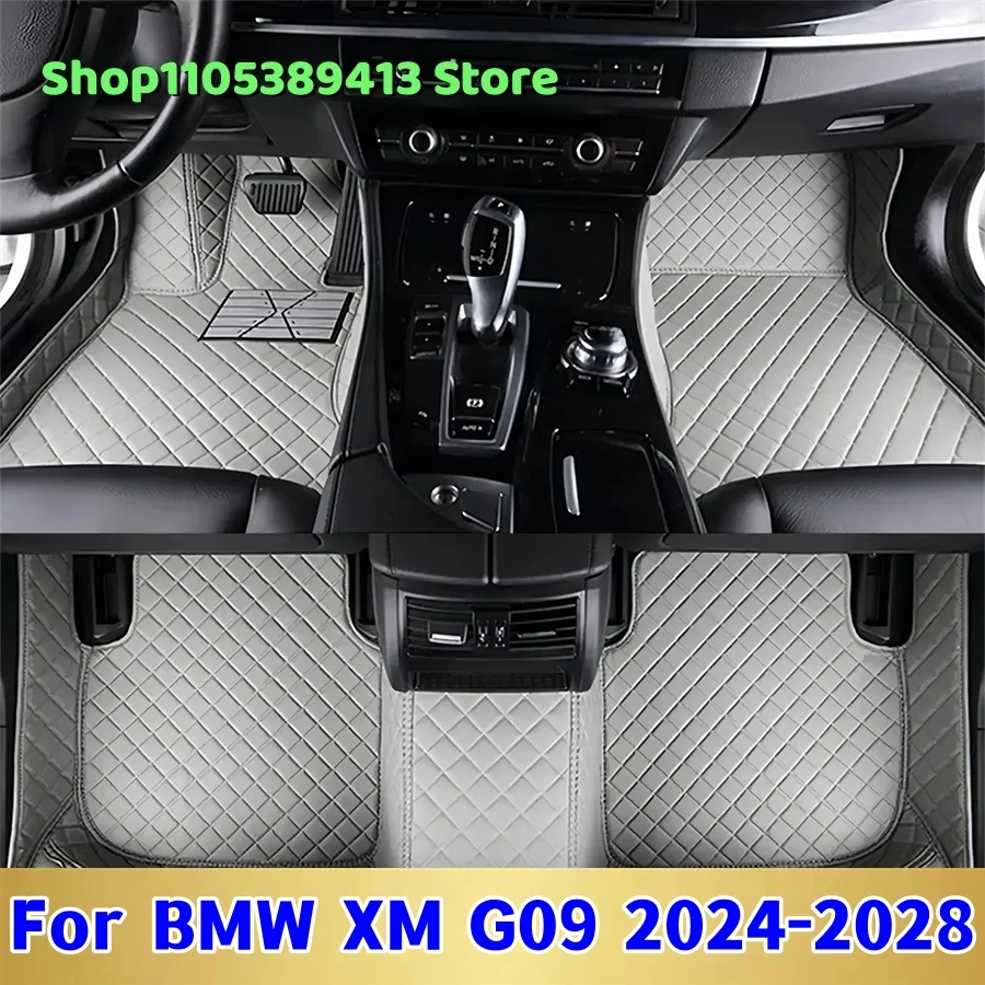 

Коврики для пола автомобиля из кожи на заказ для BMW XM G09 2024 2025 2026 2027 2028, аксессуары для автомобиля