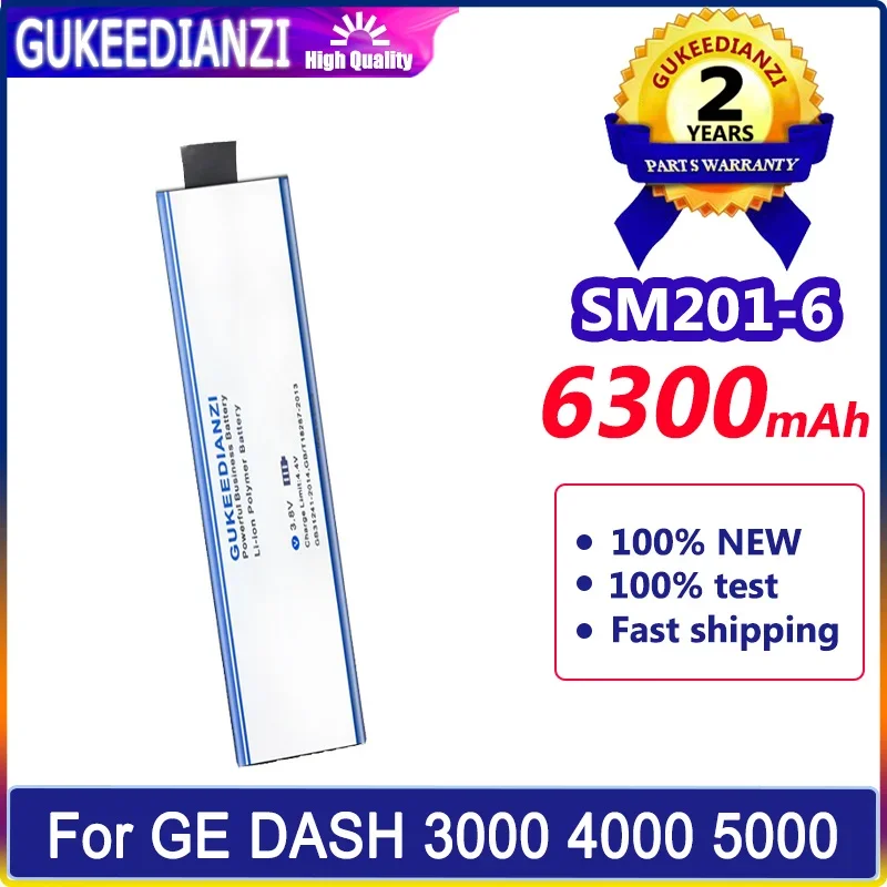 GUKEEDIANZI Battery SM2016 6300mAh For GE DASH 3000 4000 5000 B20 B30 B40 B20I B30I B40I SM201-6 Batteria