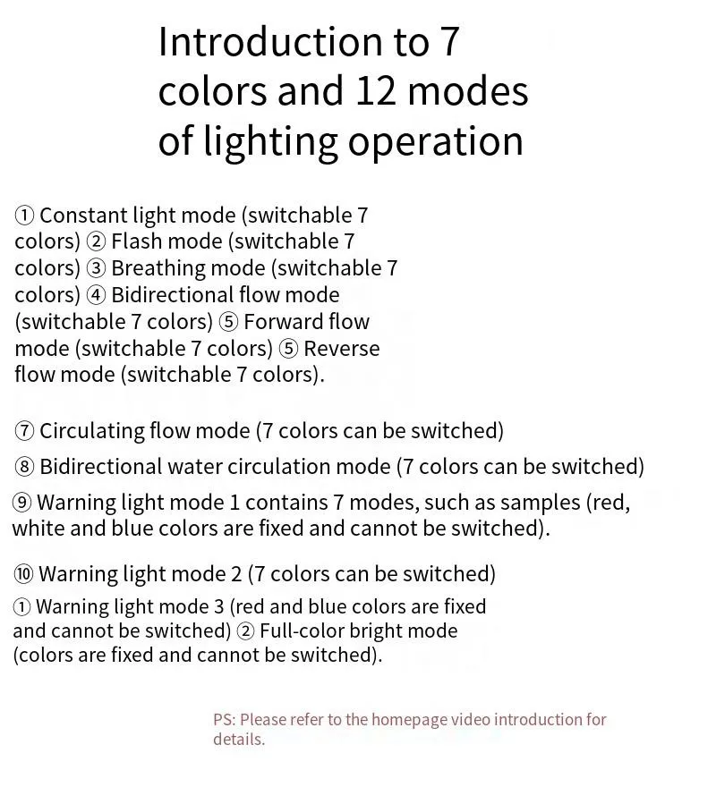 Rc Car Roof Lamp 7 Colors And 12 Modes Led Light Bar For 1/10 Rc Crawler Traxxas Trx4 UDR Axial Scx10 Rgt Wrangler D90 Rubicon