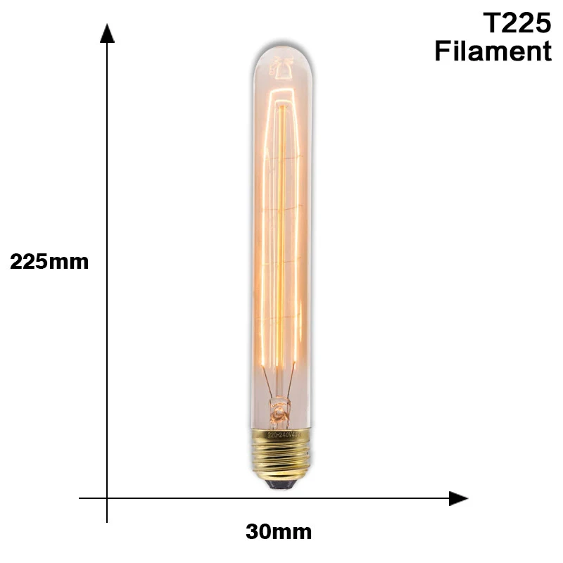 Retro Edison Gloeilamp E27 40W 220V A60 ST64 G80 G95 T45 Gloeilamp Ampul Vintage Edison Lamp gloeidraad Voor Home Decor - afbeelding 1