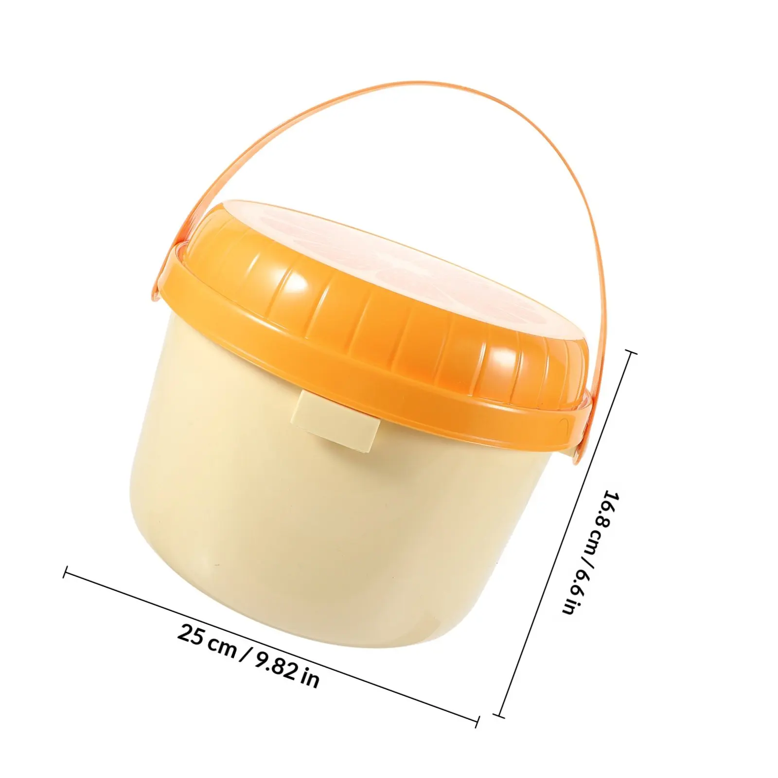 Creative Carry Bucket Convenient Storage Case Carrying Box for Small Items Thread Beads Jewelry Home Office School Storage Bin