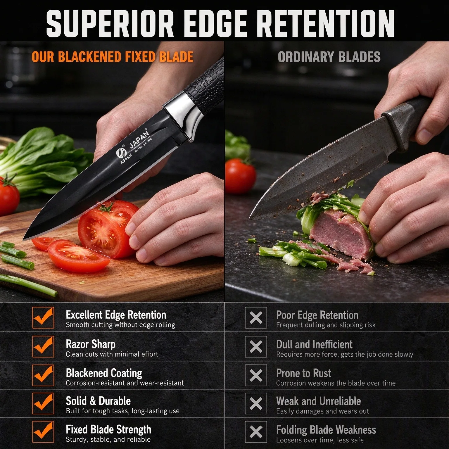 Professional stainless steel boning knife, multi-purpose knife, high-end kitchen knife, kitchen fish slicing knife, chef's knife