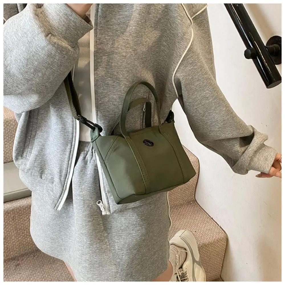 Fashion Korean Style Nylon Tote Bag Purse Handbag Oxford Cloth Shoulder Bag Simple All-match Crossbody Bag Women