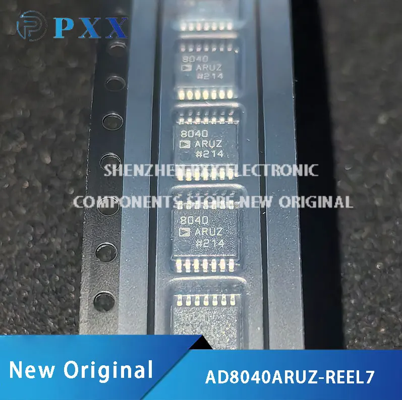 AD8040ARUZ-REEL7,  High Speed Operational Amplifiers Quad Low Power R-R I/O Op Amp.  TSSOP-14