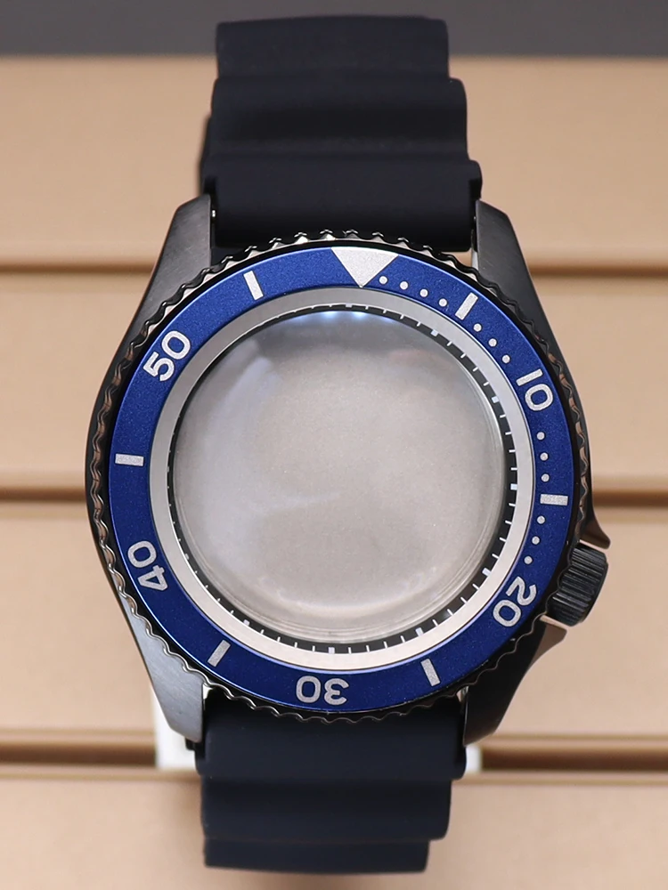 Fenya Nero 42.5mm Cassa per orologio da uomo 22mm cinturino in caucciù parti in vetro zaffiro per SKX Seiko NH35 NH36 movimento quadrante da 28,5 mm impermeabile