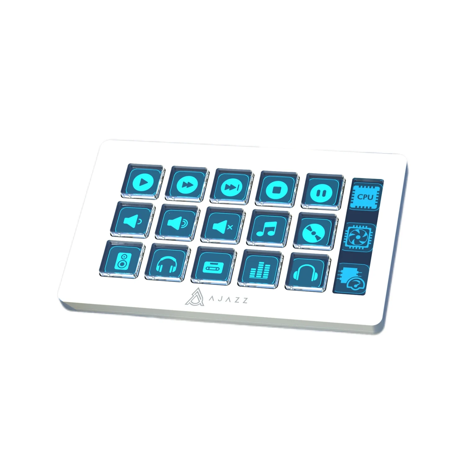 AJAZZ AKP153E Desktopcontroller LCD-zijde sereen 15 schakelaarbladknoppen Ondersteuning voor meerdere systemen Compatibel