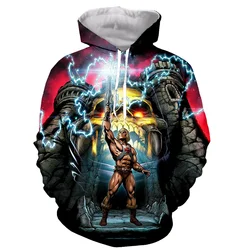 He Man And The Masters of The Universe Hoodies Anime 3D Printed Men Women Sweatshirts Oversized Hoodie Kids Pullovers Tracksuits