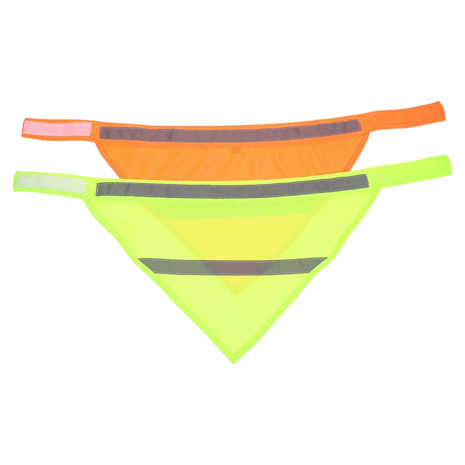 

2Pcs Pet Safety Bandanas Reflective Dog Scarf High Visibility Night Walking Durable Adjustable Fluorescent Neck Accessory