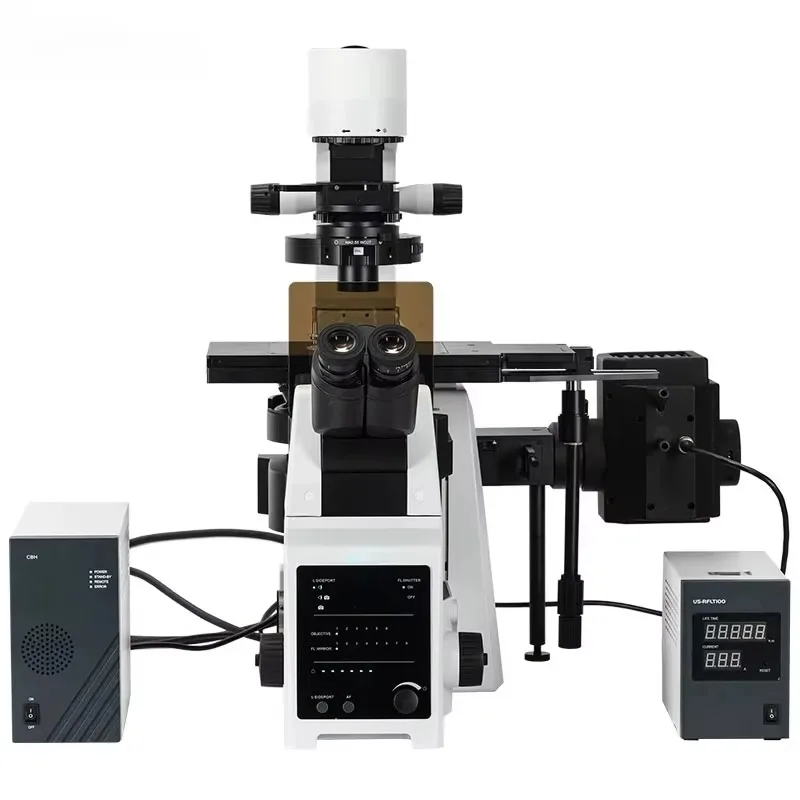 

Microscope A14.0950 BF DF PH POL DIC Relief Hoffoman PH Research Level Inverted Biological