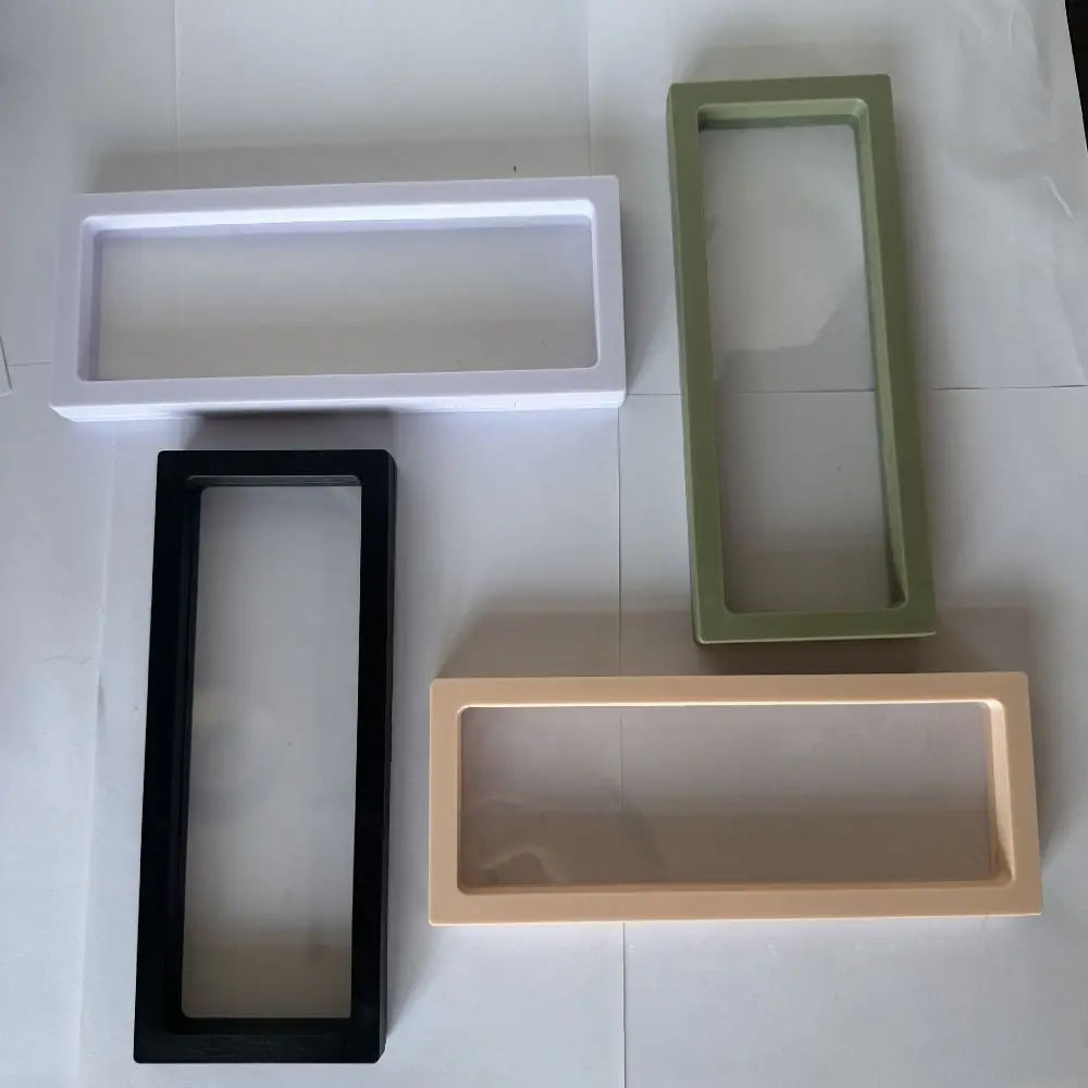 

Durable Elastic Jewelry Display Box Colorful Frame Anti-oxidation Transparent PE Film Box Jewelry Storage Stand Gift Display