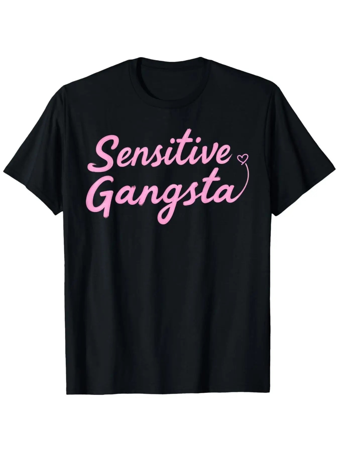 Sensitive Gangsta T-Shirt for Men - Ultra Soft Breathable Crew Neck Tee with Moisture-Wicking Technology, Comfort Fit Casual Sum