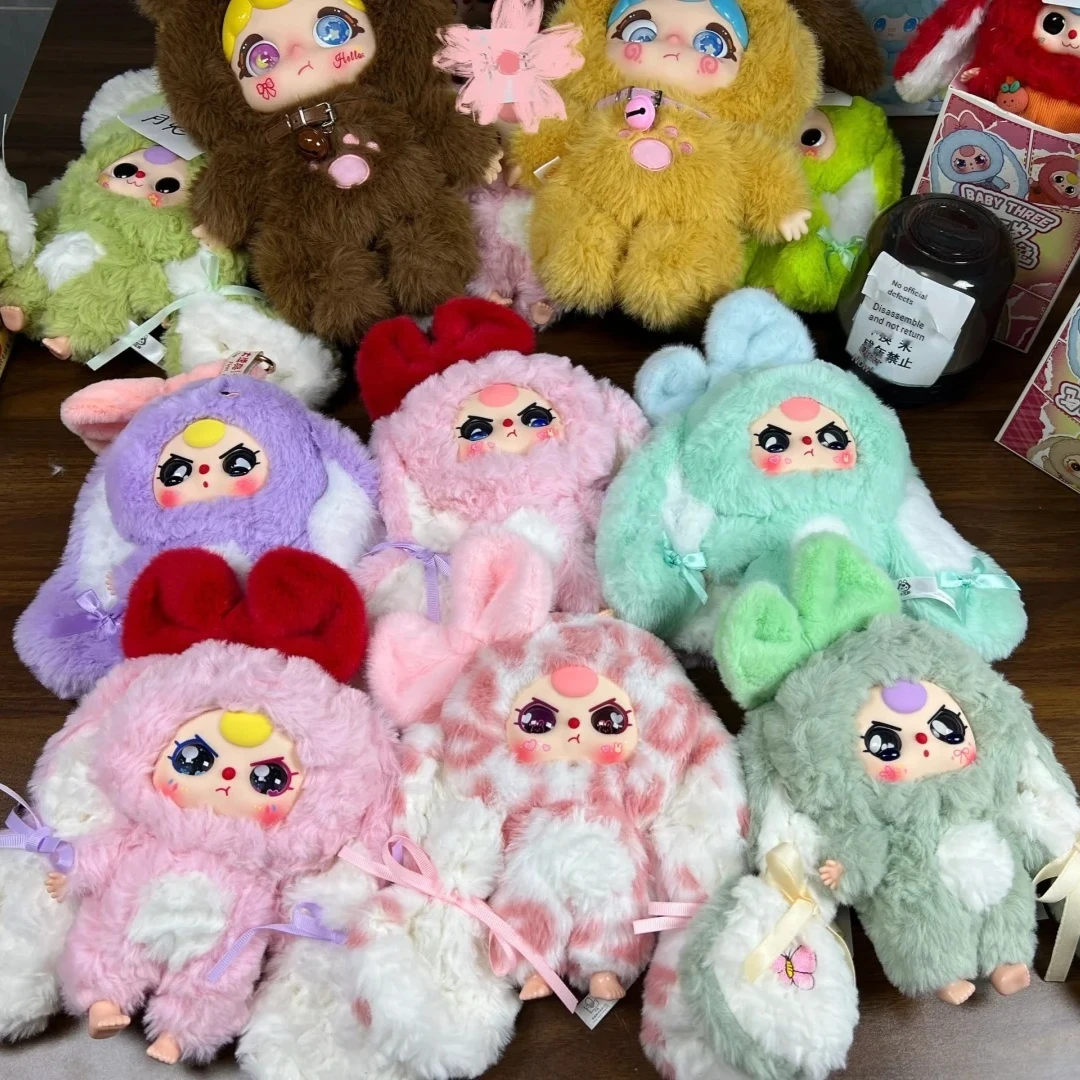 

Original Baby Three Little Rabbit Reture Series Mystery Box Action Figure Cute Vinyl Doll Deco Child Christmas Festival Gift