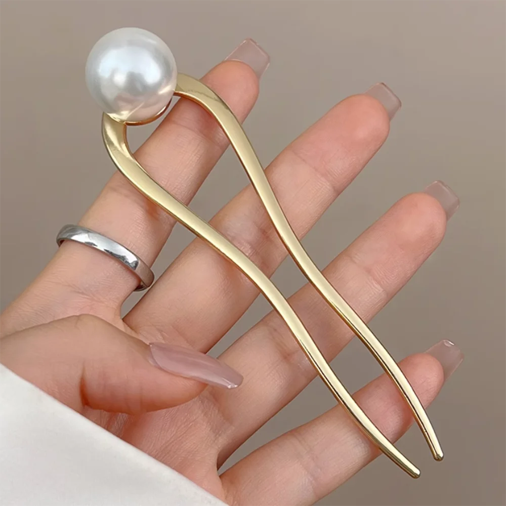 Haarstab im chinesischen Stil für Frauen und Mädchen, Vintage-Haarnadeln, modische U-förmige Haarspangen aus Metall, Haar-Accessoires – Detail 31