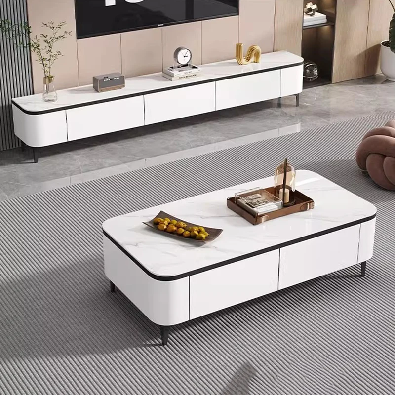 

Luxury Moving Side Table Decoration Bedroom Modern Living Room Kitchen Writing Coffee Table Dinner Couchtisch Home Furniture