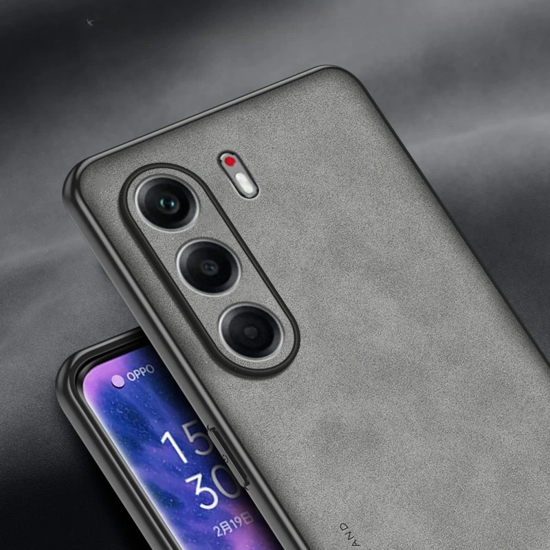 Für TECNO CAMON 40 Pro Fall Schaffell PU Leder Abdeckung für TECNO CAMON 40 40Pro 5G Matte Weiche Silikon stoßfest Stoßstange – Detail 4