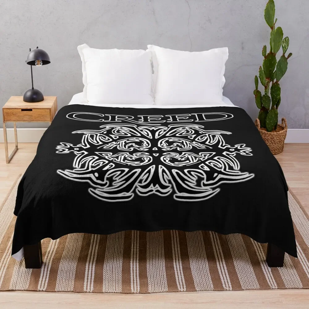 

Logo Creed Band Throw Blanket Cozy Microfiber Throw Blanket for Home Bedroom