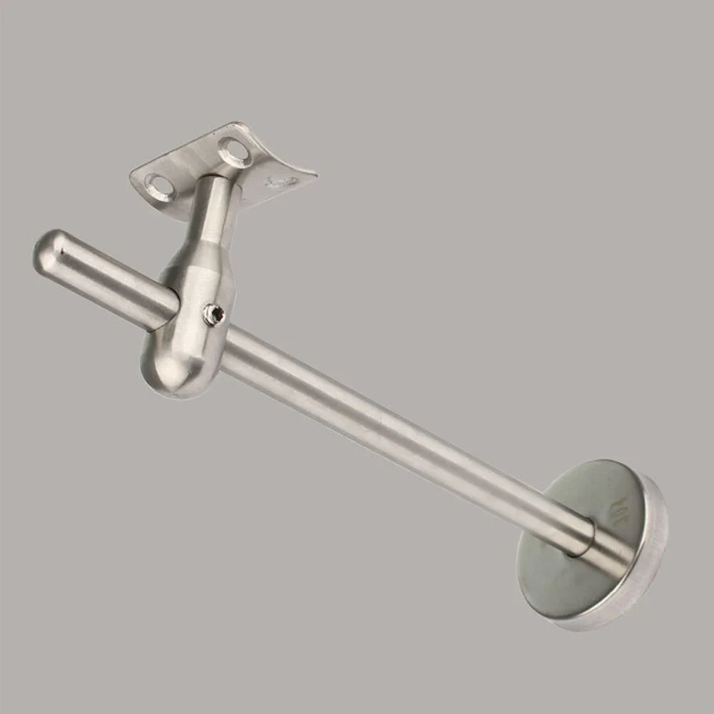 دعامات درابزين الدرج مع دعامة جدارية من الفولاذ المقاوم للصدأ قابلة للتعديل وقاعدة سميكة لدعم الدرج القوي والأمان