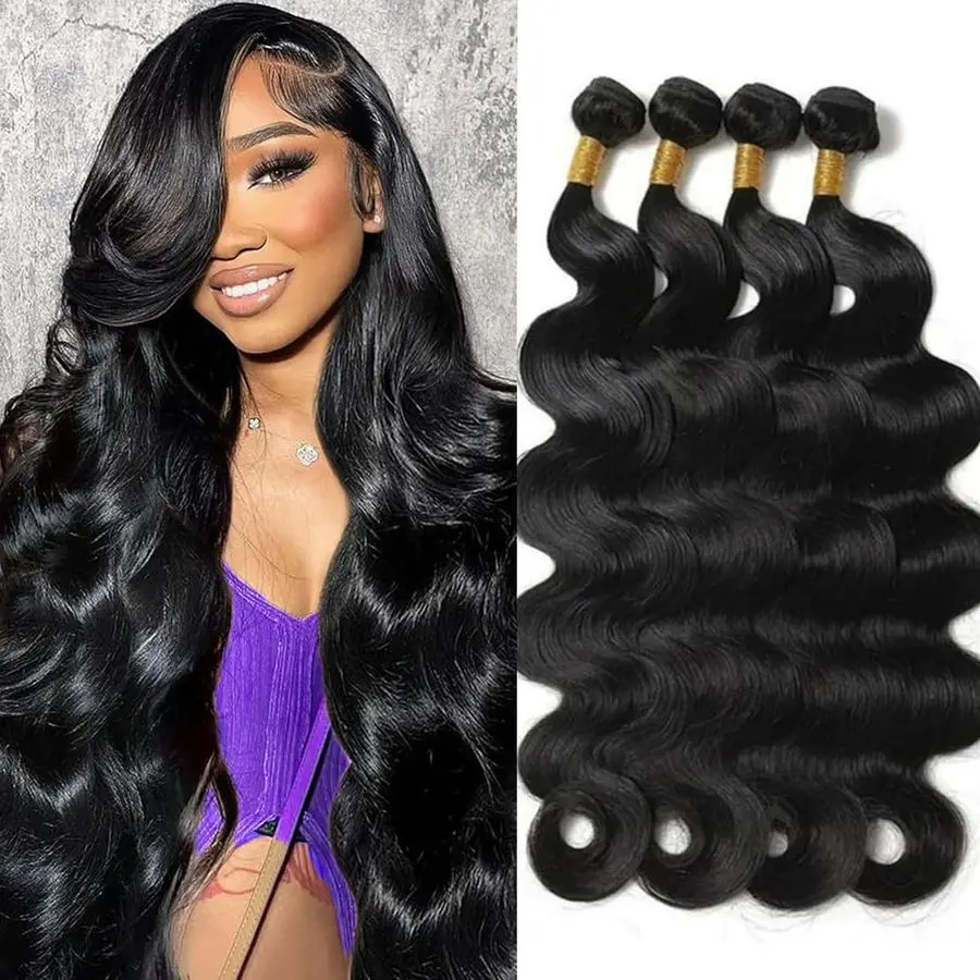 

Raw Human Hair Bundles 18 20 22 24 Inch Body Wave Bundles Human Hair 100 Unprocessed Brazilian Virgin Hair 4 Bundles Human Hair