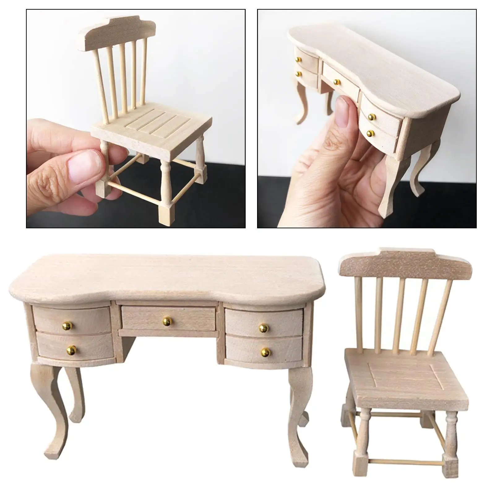 

1:12 и стол, кукольный домик, детская учебная комната, кукольный домик, декор, украшения