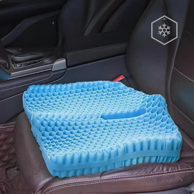 Atmungsaktives Gel-Hüftlift-Kissen, verdicktes ergonomisches Sitzkissen, umhüllt Gesäß und Taille, Unterstützung für Auto, Sofa, Stuhl