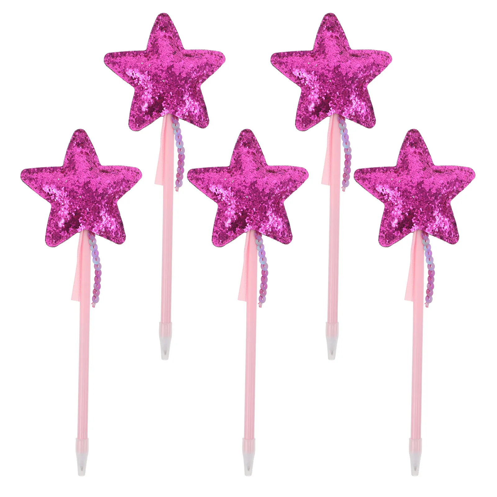 

Набор из 5 гелевых ручек Star Pens с блестками, оригинальные канцелярские принадлежности для школы, милые гелевые ручки