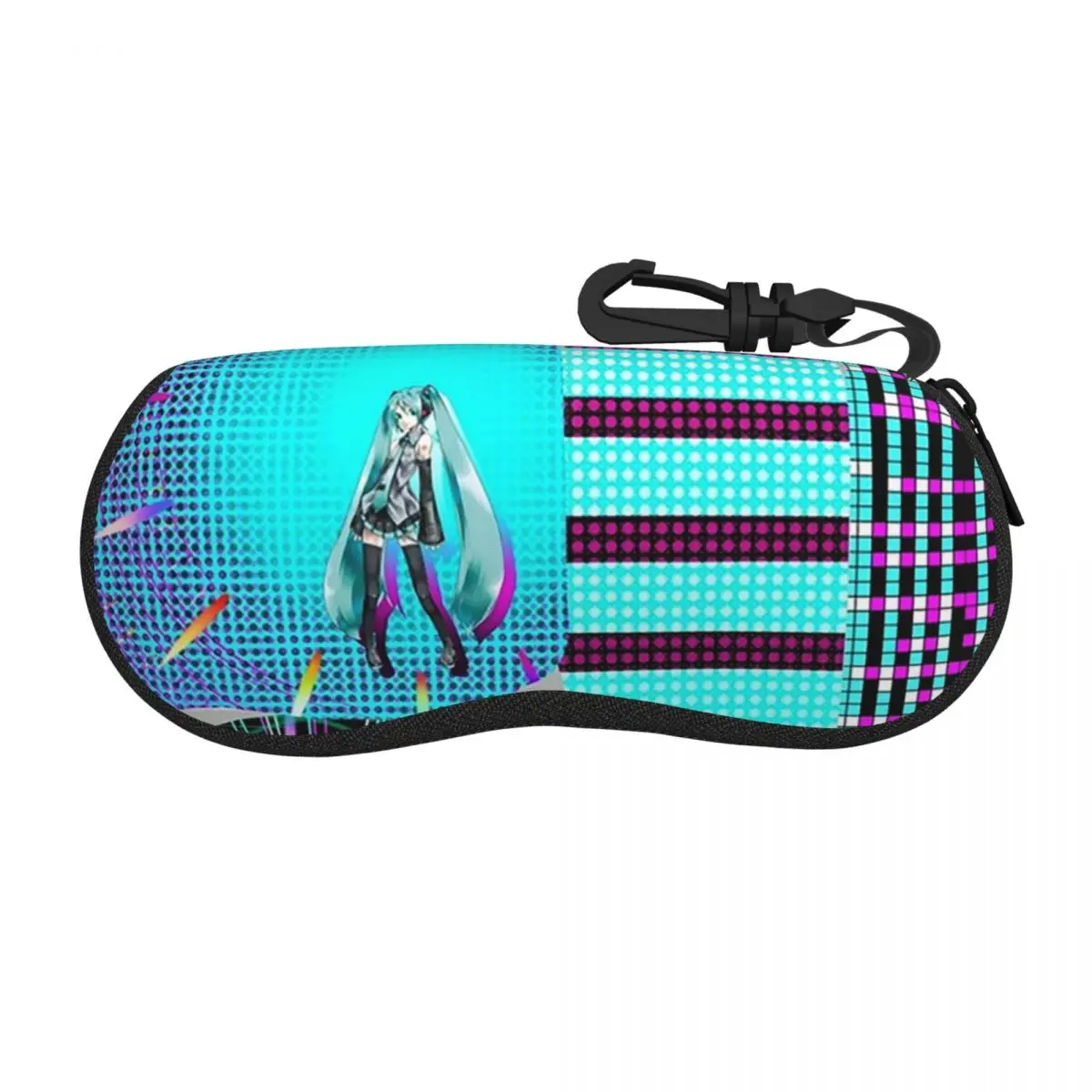 Hatsune Miku Backpack Shell Glasses Case Protective Sunglasses Box Women Men Soft Eyeglasses Bag Pouch