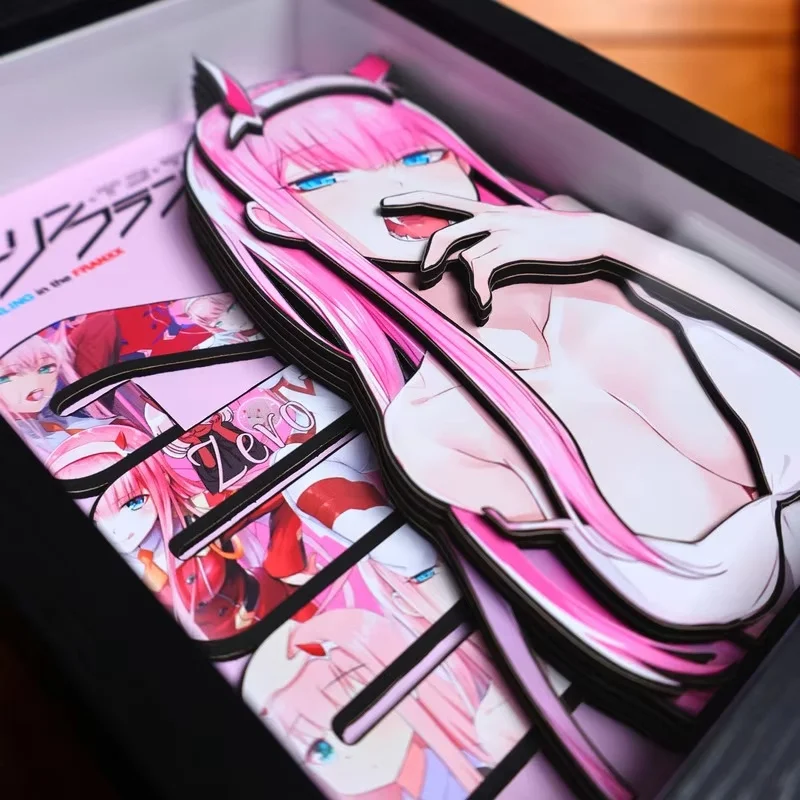 

Classics Anime Darling In The Franxx 3d Zero Two Decorative Painting Anime Surrounding Decorative Painting Handmade Fan Gift