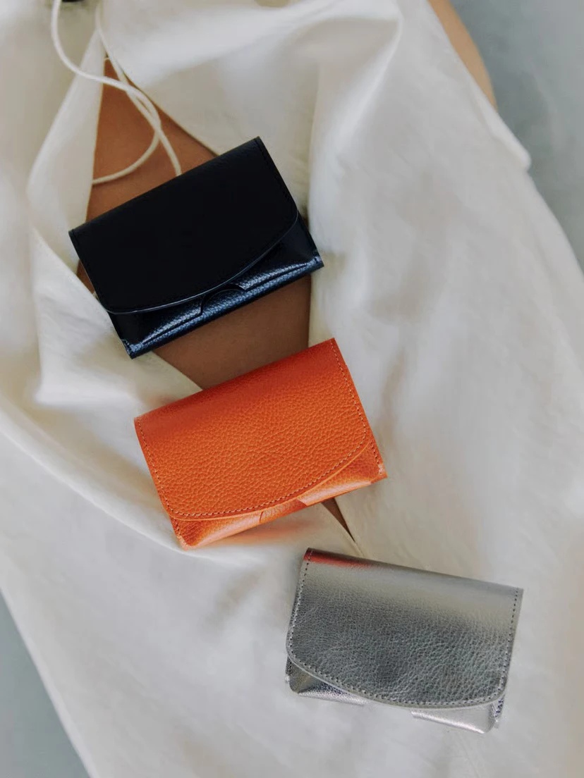 Maison Sbond Women's Leather Wallet Compact Simple Design Japanese