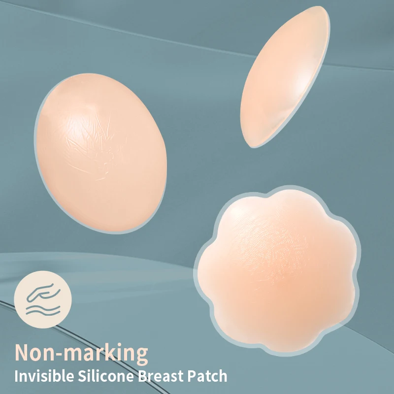 Ultra Thin Nipple Cover Adhesive Silicone Breast Pasties Pads Covers Without Nipples Invisible  Nipple Cover Underwear 5 Pairs