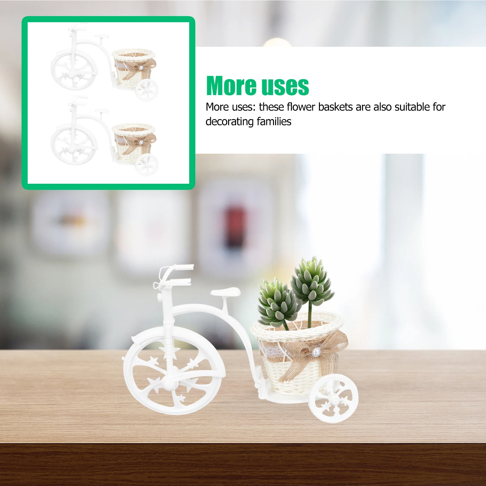 

2Pcs Mini Woven Flower Baskets Home Gift Packing Basket Decor Rural Style Fruit Storage Gift Packing Artificial Flowers