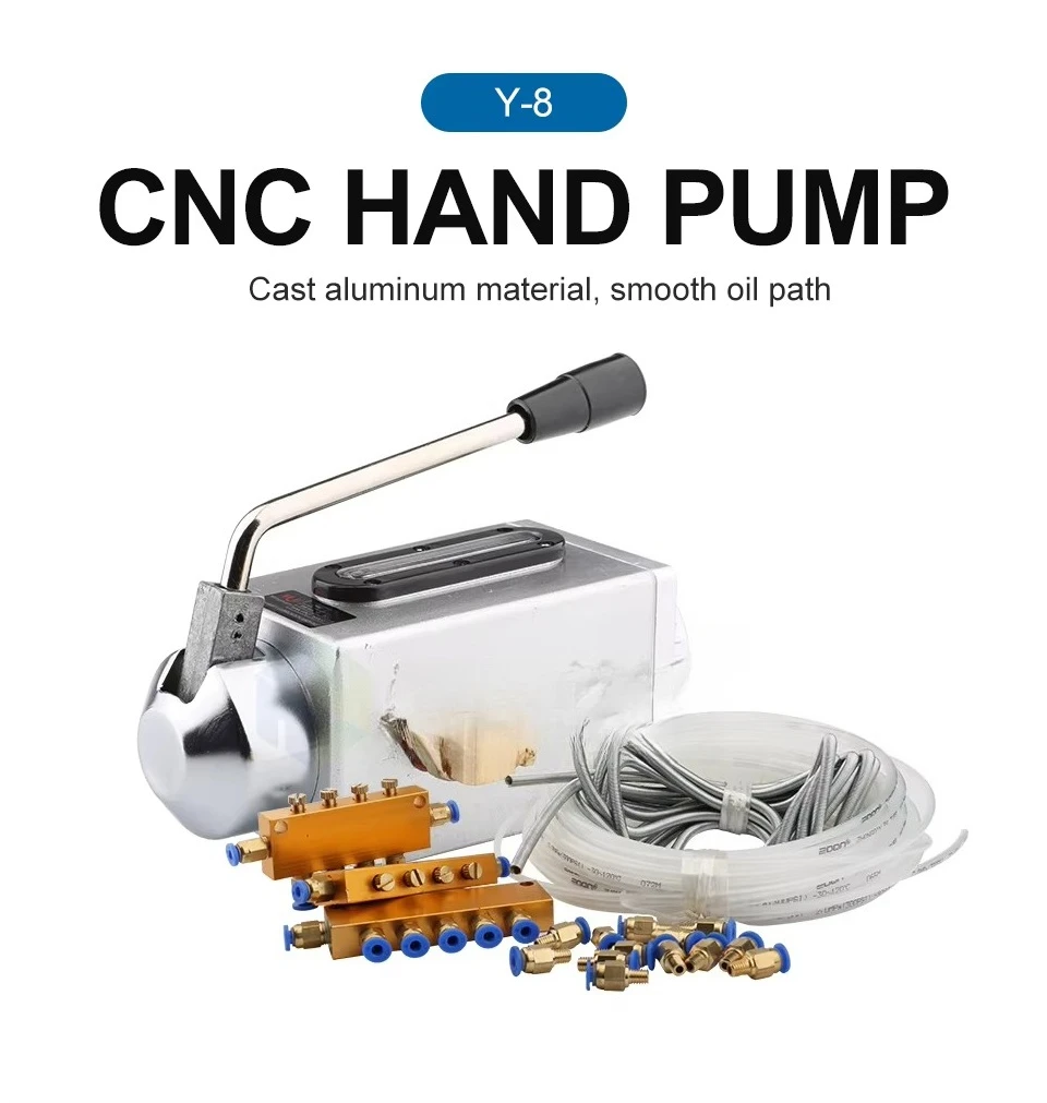 Y-8 electric micro-lubrication pump, single/dual oil outlet numerical control system linkage, universal lathe milling machine