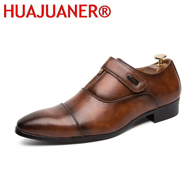 

New Business Shoes Men Designer Formal Dress Patent Leather Loafers Shoes Men's Slip on Party Club Footwear Male Evening Dresses