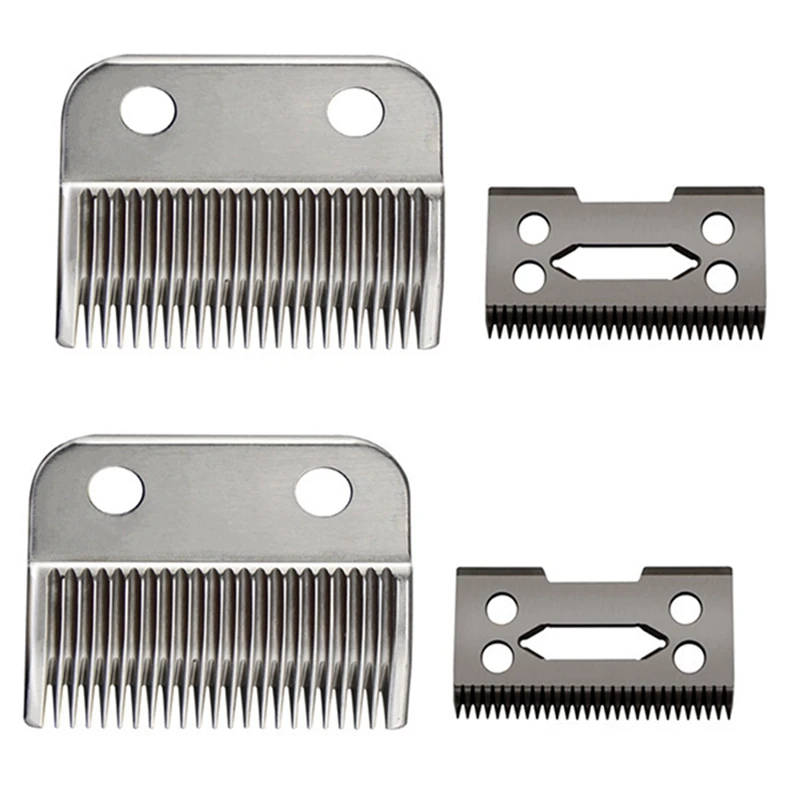 2X For Wahl Magic Clip Cord & Cordless Replacement Blade + Cutter Blade (Steel Blade)-Silver