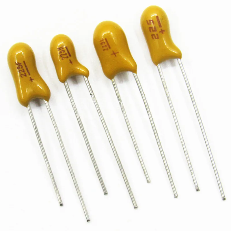 10PCS Kondensator tantalowy DIP 16V 25V 35V 50V 0.1UF 1uf 2.2UF 4.7UF 10UF 22UF 33UF 47UF 100UF 104 224 474 105 225 106 226 476 107