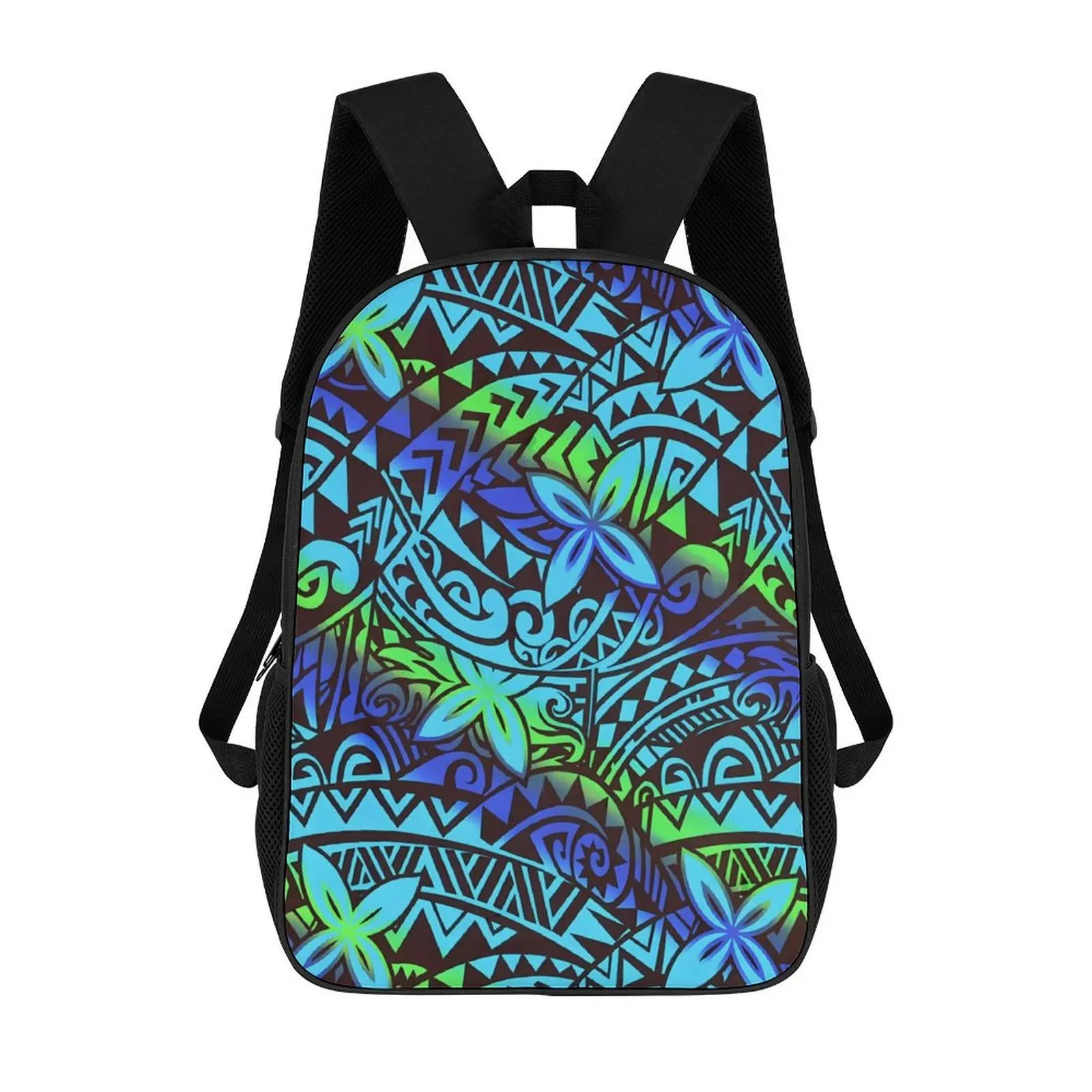 

Back-To-School Season Large Capacity Backpack Teenagers And Adults 17-Inch Laptop Backpack Polynesian Custom Schoolbag Pattern