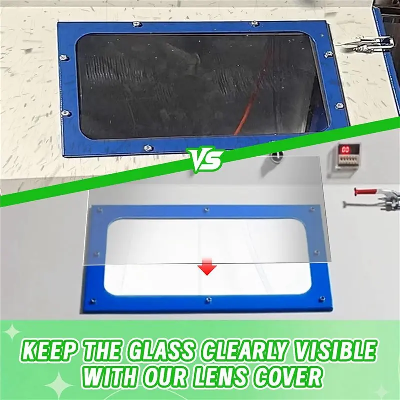 AWAH 30 шт., крышка объектива шкафа с пескоструйной обработкой, 23X11 дюйма, абразивная оконная пескоструйная пленка, внутренняя защита линз, прозрачная песчаная пленка