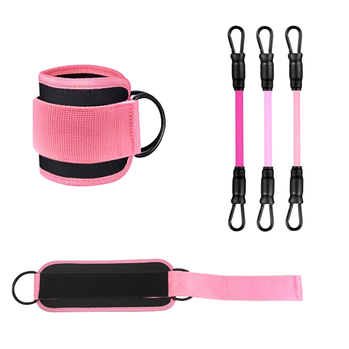 TPE Resistance Bands Ankle Straps Fitness Set Support Ankle Cuffs Yoga Guard Leg Strength Safety Extensions