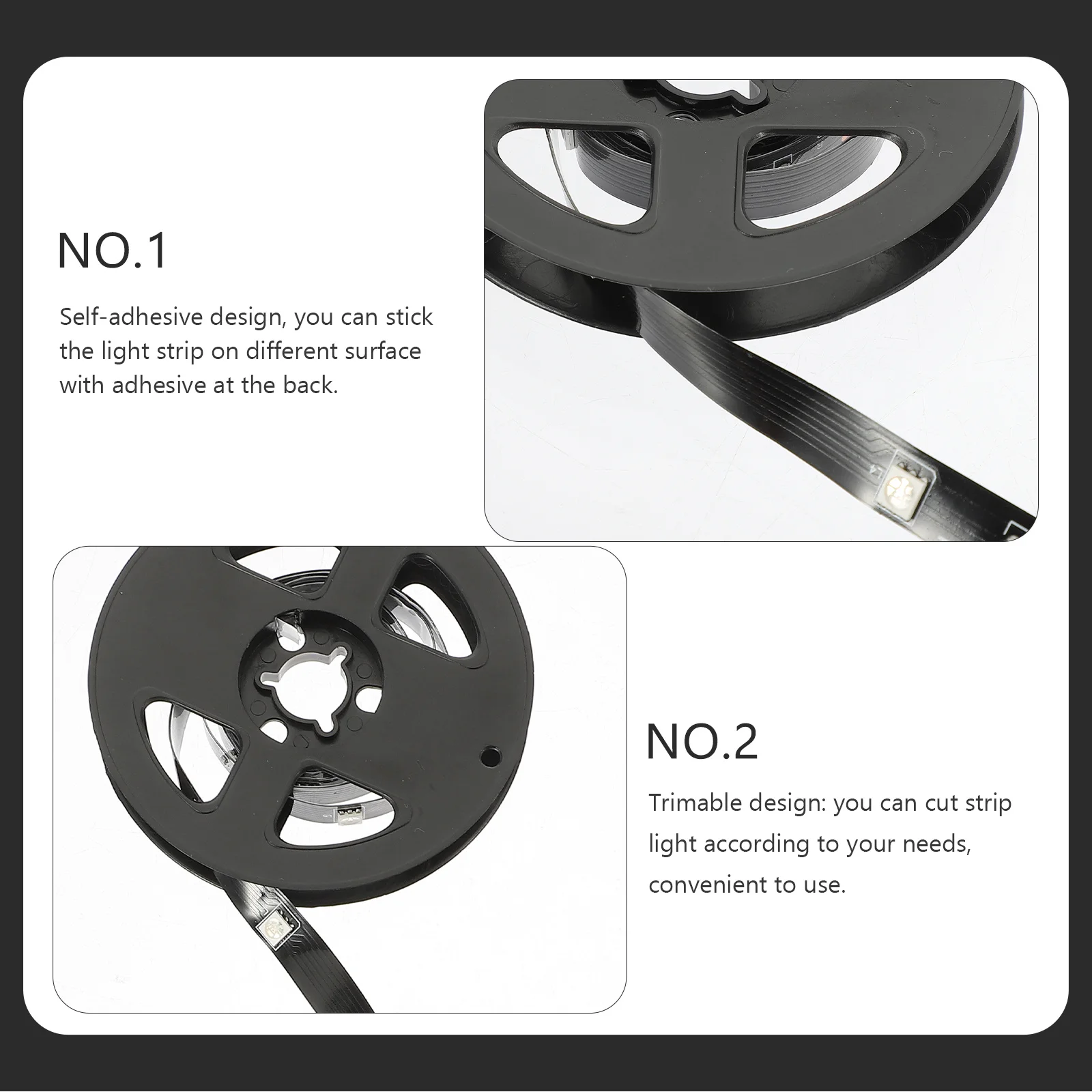 

Remote Controlled USB Powered Rgb Strip Light Flexible LED Tape Light App Control Room Decor Aesthetic Under Bed Background