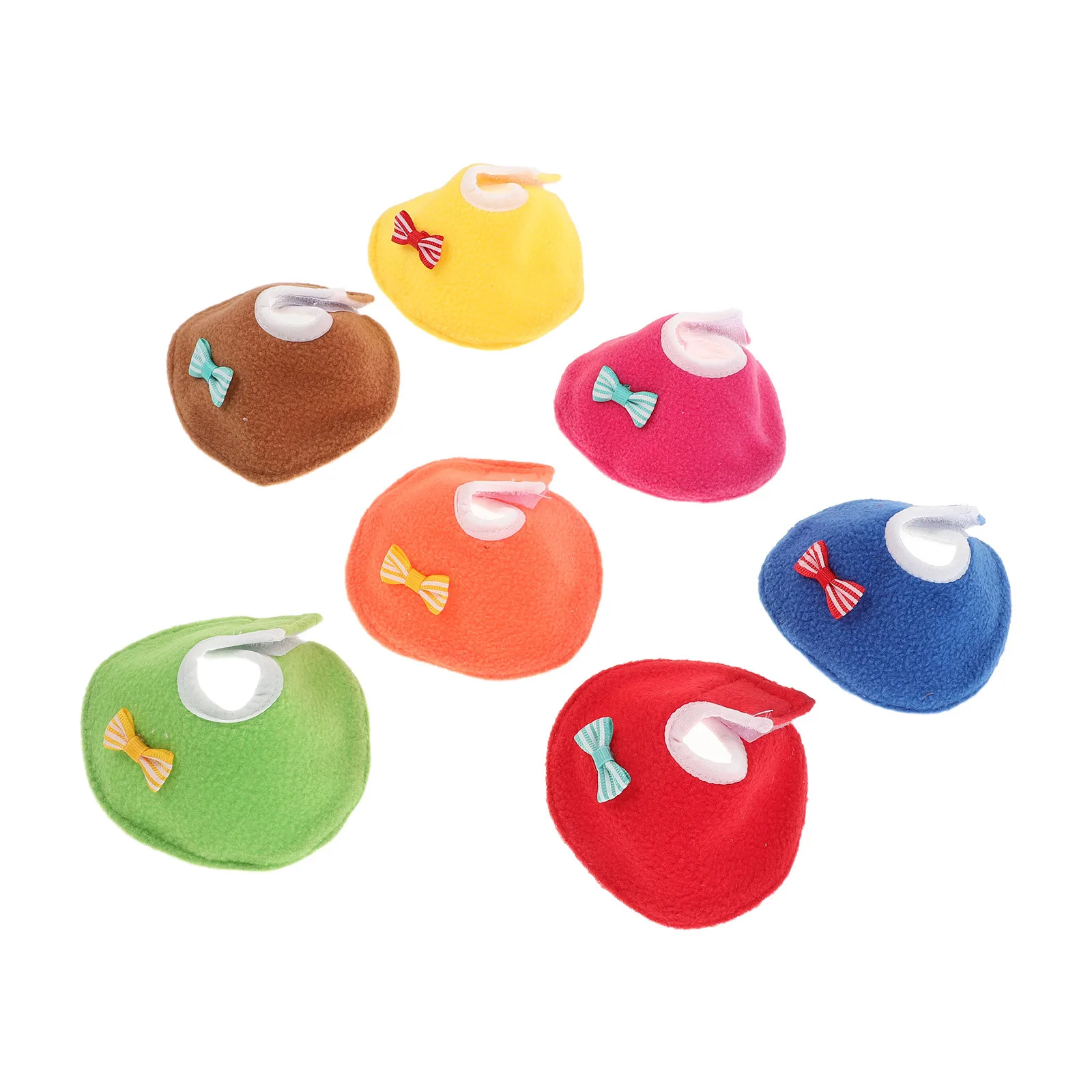 

7pcs Pet Protection Collar For Parrots Anti-Plucking Recovery Cape Windproof Bird Neck Shield Full Body Safety Wear Adjustable