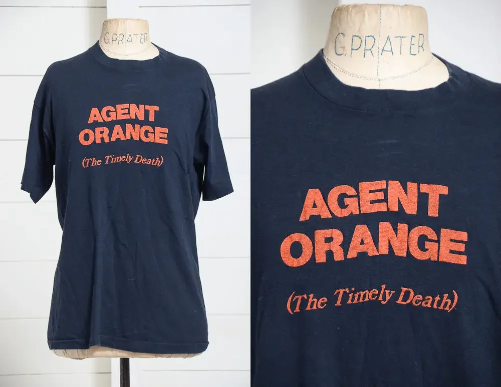 70s Vietnam Agent Orange the Timely Death Rare Belton Tag T-shirt