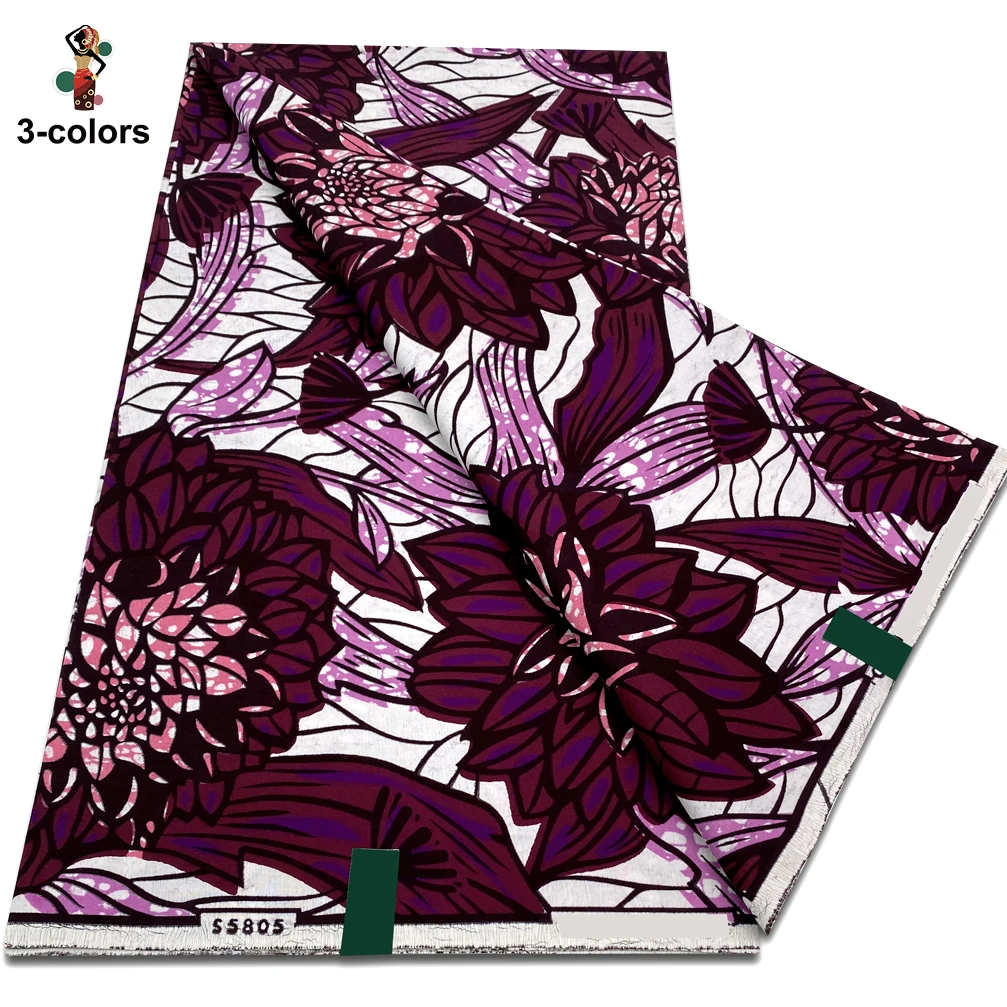 

Newest African Wax Print Fabric 100% Cotton Soft 2025 African Ankara Wax Fabric Real Nigeria Women Pagne Wedding Dresses