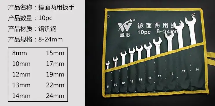 Hot Sale Products Combination Wrench With Good Material Hardware Hand Held Tool Box Car Tool Kit Household Tool Set