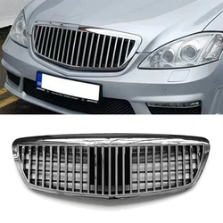 Front Bumper Grille Grills For Mercedes Benz W221 S-Class S320 S350 S400 S430 S450 S500 S600 2005-2008 Facelift ABS Racing Grill