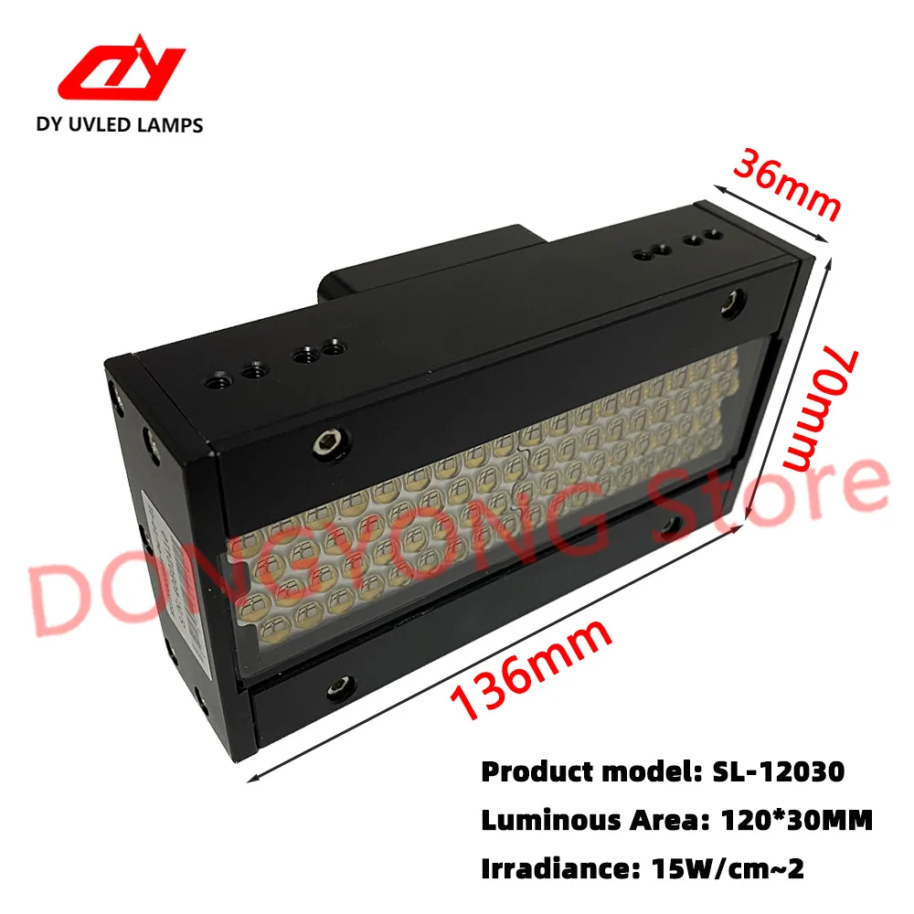 Stampante a getto d'inchiostro UV ad alta velocità W12030 ad alta potenza con lampada polimerizzante ad asciugatura rapida per stampa a base piatta Lampada UV per stampa a filamenti