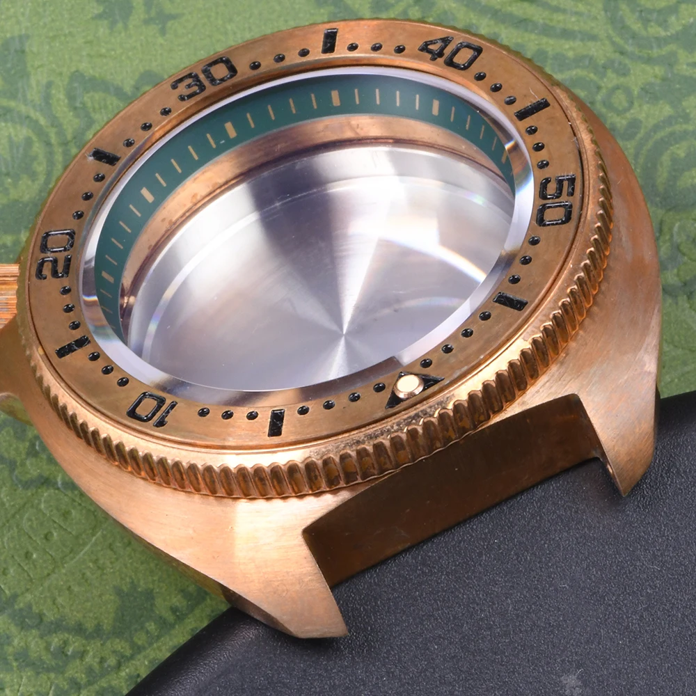 HEIMDALLR Watch Case Turtle 6105 Bronze 4.2 O'clock Sapphireglass for NH35/36 Automatic movement Diving watch case C3 super lume